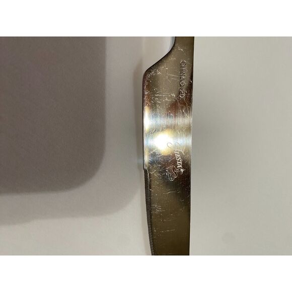 Vintage Set of 4 Fiesta Merengue Knives Avocado Green - Picture 3 of 3